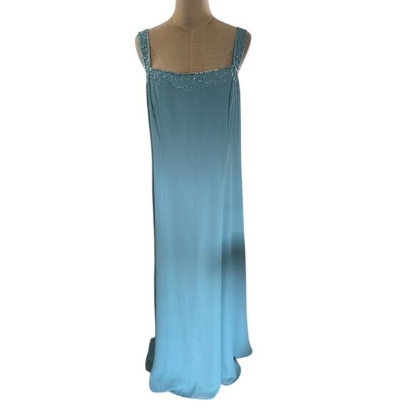 NWT! "CAMERON BLAKE" Deadstock VTG Maxi Dress W/ Blazer SZ 16 Beaded Momcore - Picture 5 of 16